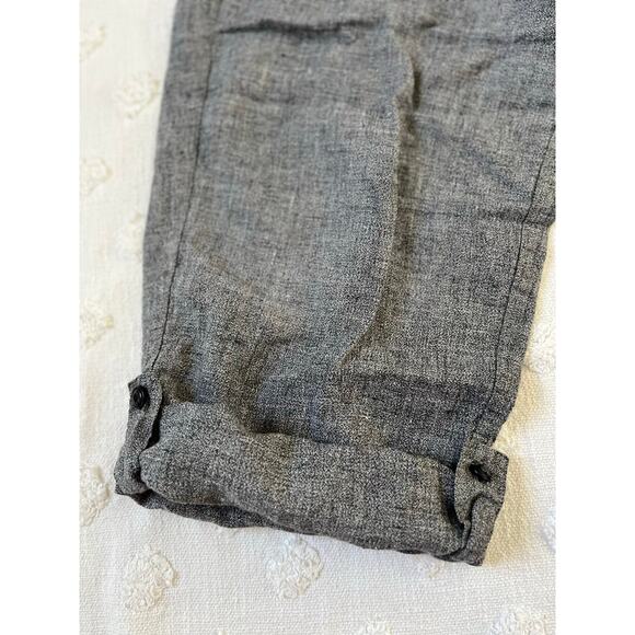 Vintage Flax by Jeanne Engelhart Gray Trouser Pants high Waisted Minimal Size M - Picture 5 of 9